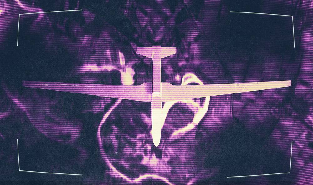 Thermal LWIR scan of an airborne platform