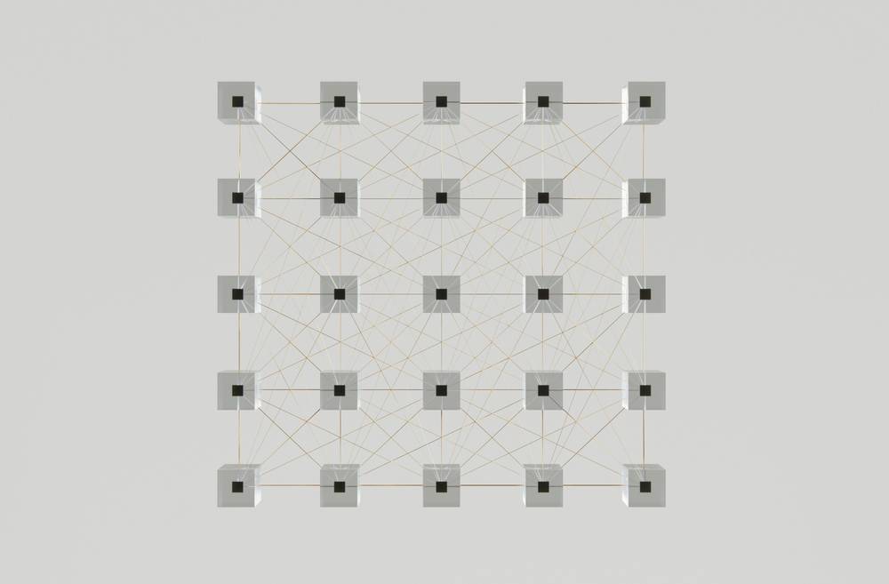Optical calibration fiducial array